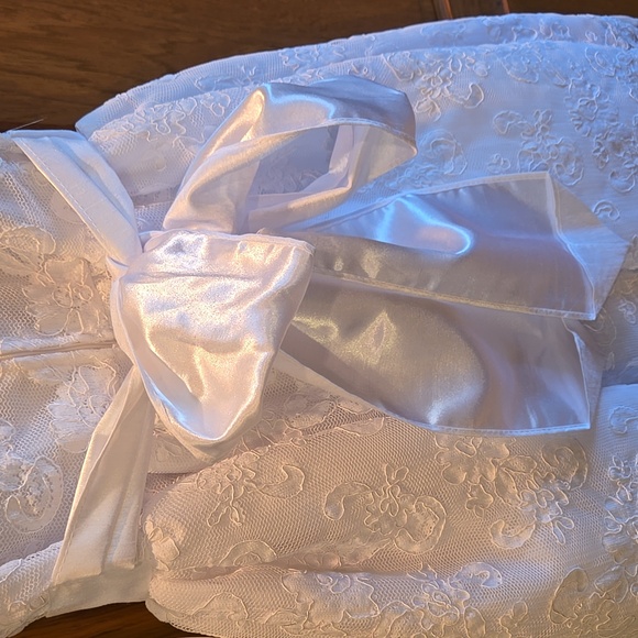 Sweet Pea & Lilli Girl's White Embroidered Tulle Dress First Communion, Easter - Picture 12 of 16